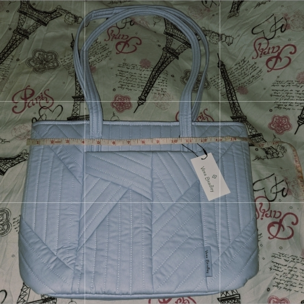 Vera Bradley Blue Quilted Tote Bag - Picture 5 of 6